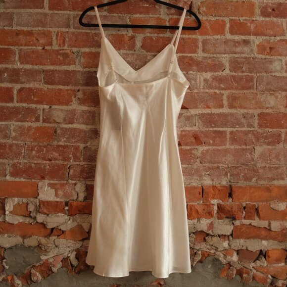 Women's White Silk Teddy (never worn) - Picture 2 of 2